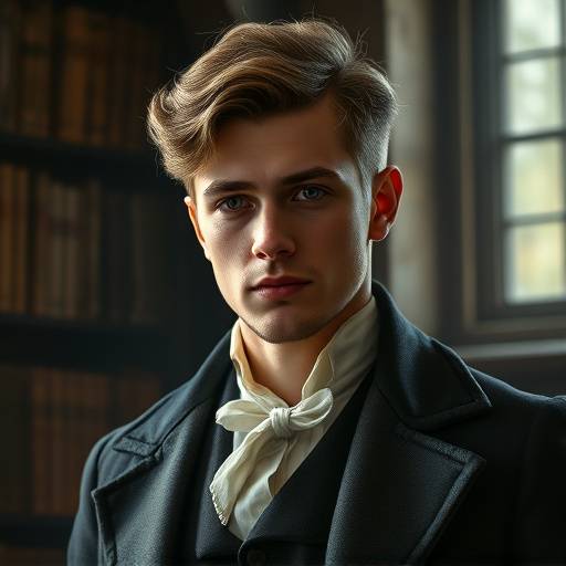 Alistair Blackwood, the Academy Founder, in his early career