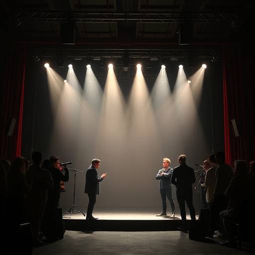 Talented actors performing on stage